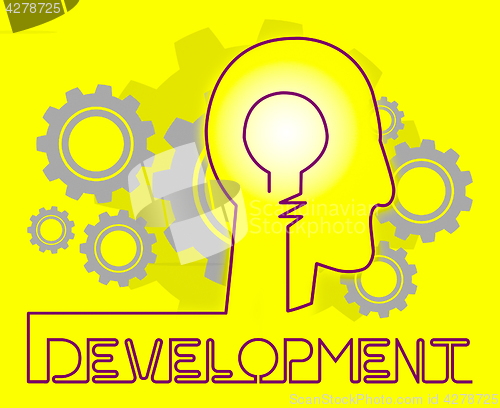 Image of Development Cogs Meaning Growth Progress And Evolution