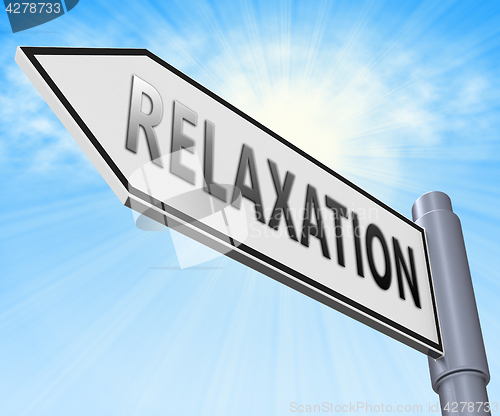 Image of Relax Relaxation Displaying Tranquil Resting 3d Illustration