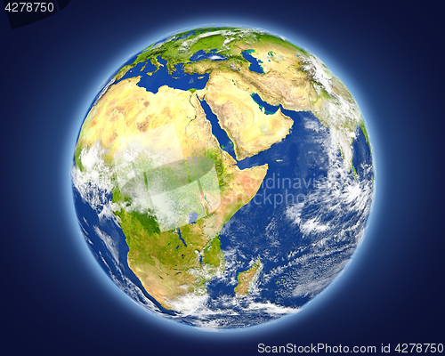 Image of Ethiopia on planet Earth