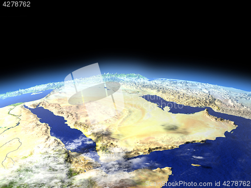 Image of Arab Peninsula from space