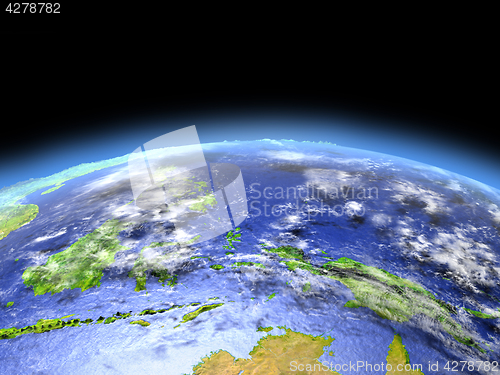 Image of Papua from space