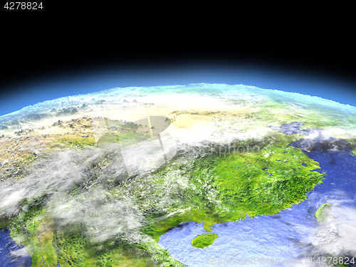 Image of Eastern China from space