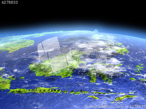 Image of Malaysia from space