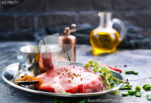 Image of meat with spice