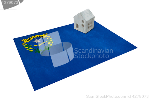 Image of Small house on a flag - Nevada