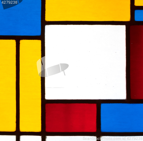 Image of Image of a multicolored stained glass window