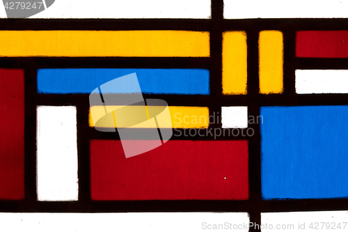 Image of Image of a multicolored stained glass window