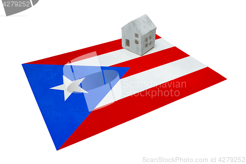 Image of Small house on a flag - Puerto Rico