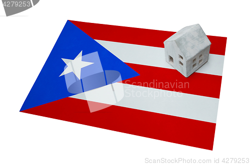 Image of Small house on a flag - Puerto Rico