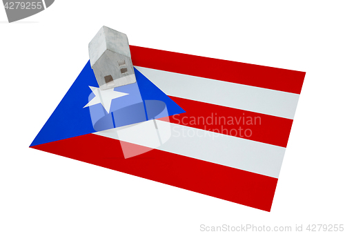 Image of Small house on a flag - Puerto Rico