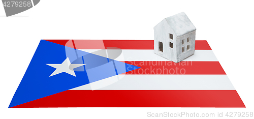 Image of Small house on a flag - Puerto Rico