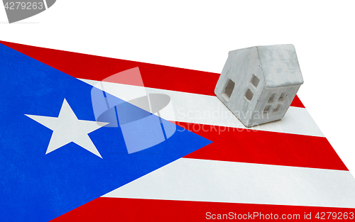 Image of Small house on a flag - Puerto Rico