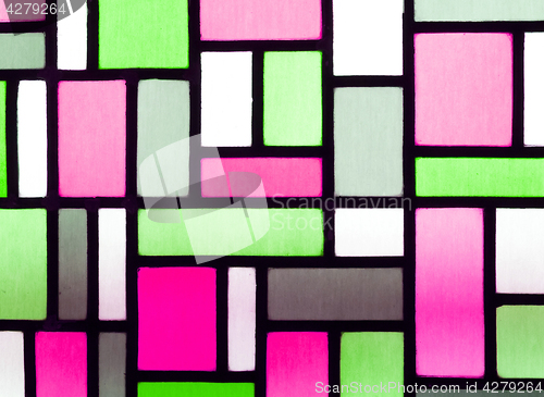 Image of Image of a multicolored stained glass window