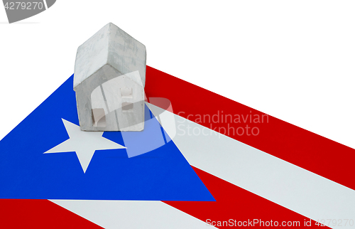 Image of Small house on a flag - Puerto Rico