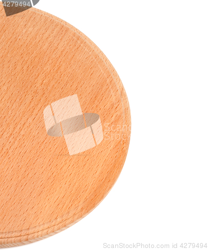 Image of Round wooden kitchen board