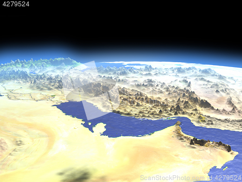 Image of Persian Gulf from space