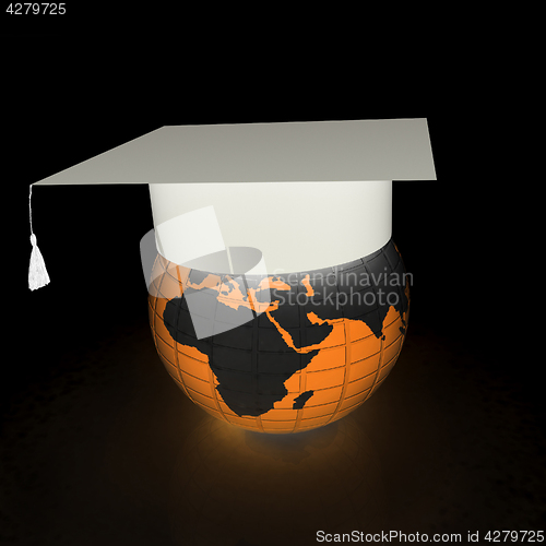 Image of Global Education. 3d illustration