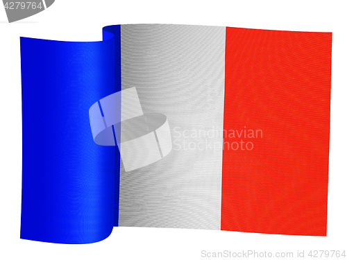 Image of illustration of French flag