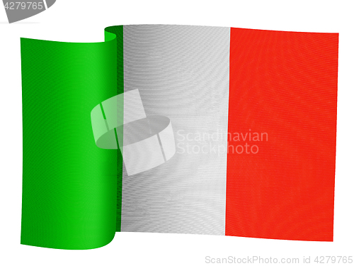 Image of illustration of Italian flag