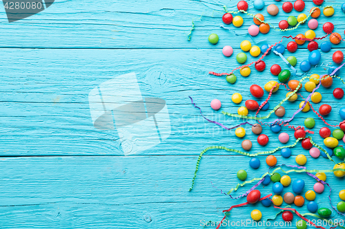 Image of Colorful candy,place for inscription
