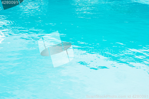 Image of Blue water in swimming pool