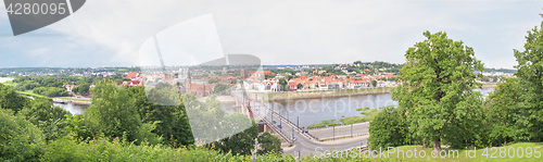 Image of Panorama of Kaunas city in Lithuania