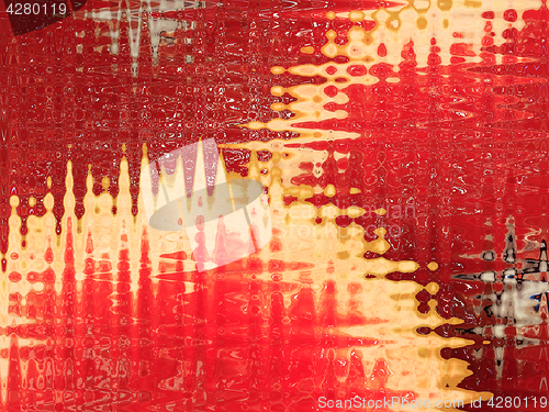 Image of Red abstract texture with bright spots