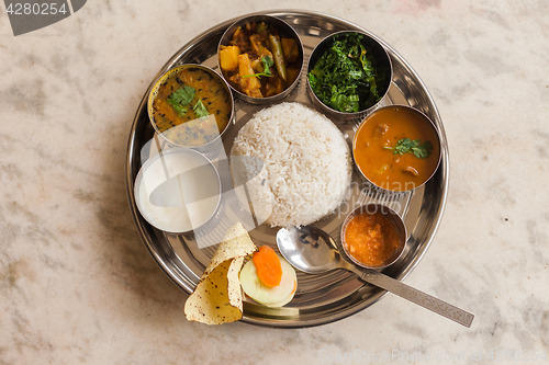 Image of Nepali Thali (Dal Bhat) set