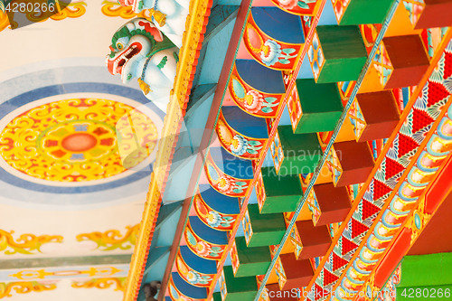 Image of Buddhist temple details