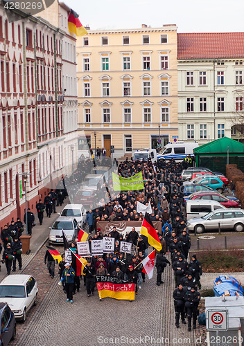 Image of Right-wing demonstration in Frankfurt(Oder)