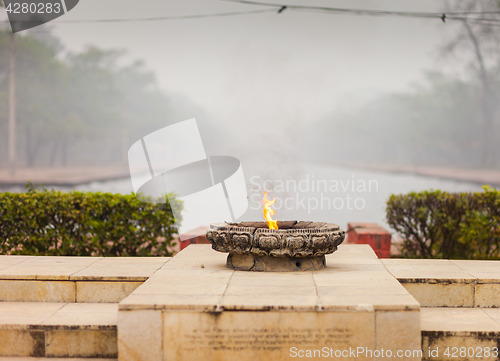 Image of Eternal Peace Flame, Lumbini Monastic Zone