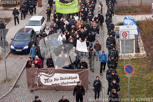 Image of Right-wing demonstration in Frankfurt(Oder)