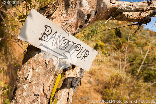 Image of Sign to Bandipur