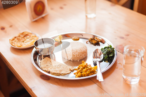 Image of Nepali Thali, Upper Mustang style