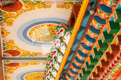 Image of Buddhist temple details