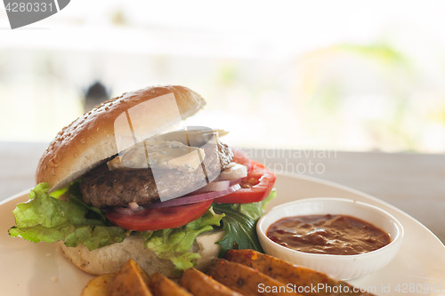 Image of Bleu cheese burger