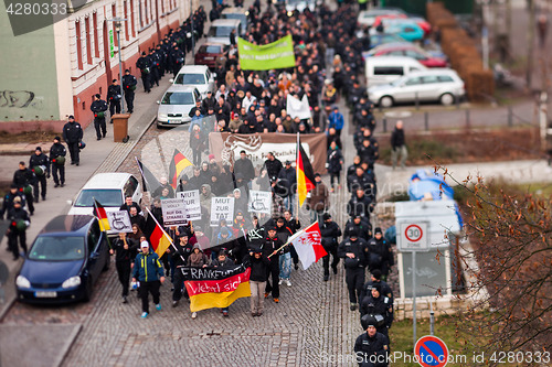 Image of Right-wing demonstration in Frankfurt(Oder)