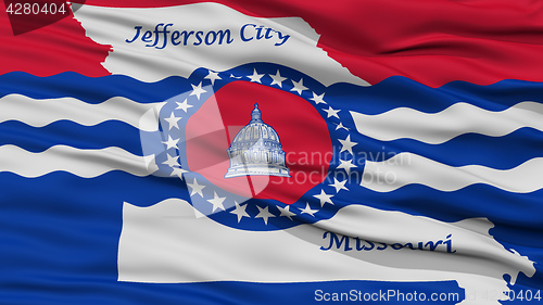Image of Closeup of Jefferson City Flag