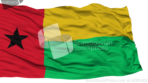 Image of Isolated Guinea Bissau Flag