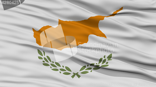 Image of Closeup Cyprus Flag