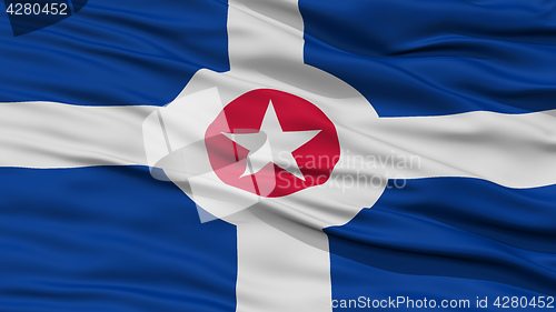 Image of Closeup Indianapolis Flag