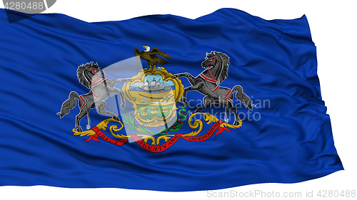 Image of Isolated Pennsylvania Flag, USA state