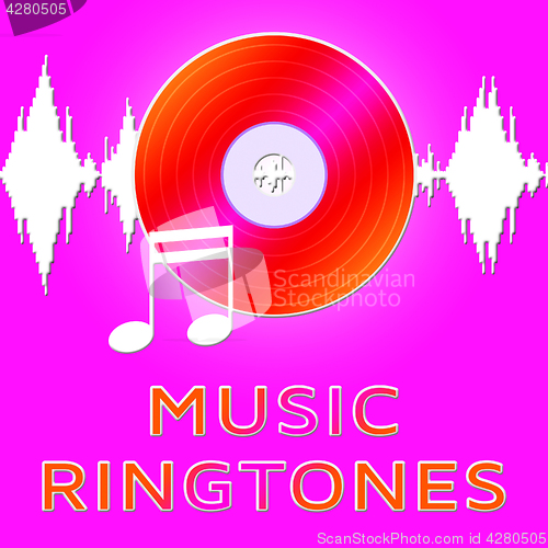 Image of Music Ringtones Means Telephone Melody Ring Tone