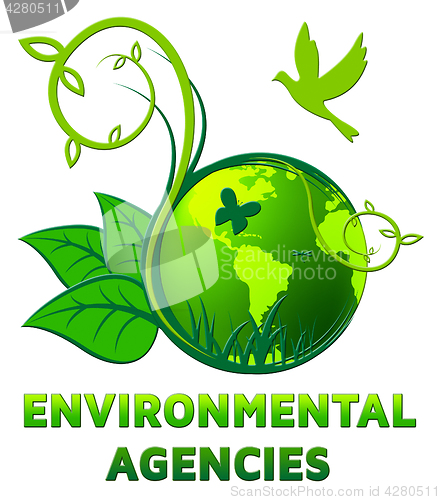 Image of Environment Agencies Design Shows Nature 3d Illustration