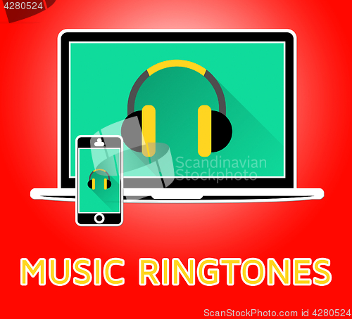 Image of Music Ringtones Meaning Telephone Melody Ring Tone