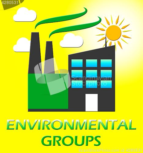 Image of Environmental Groups Represents Eco Organizations 3d Illustratio