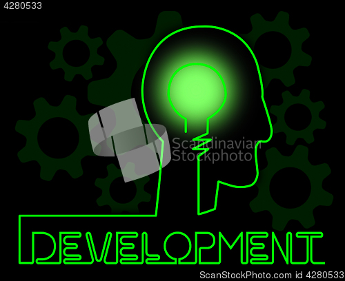 Image of Development Brain Meaning Growth Progress And Evolution