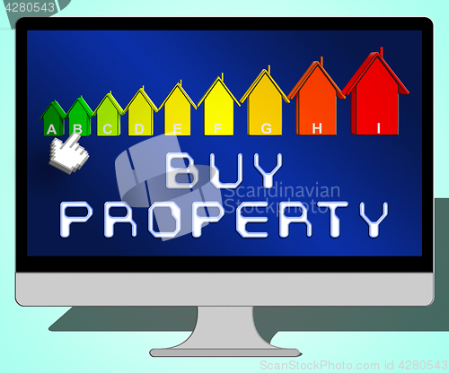 Image of Buy Property Representing Real Estate 3d Illustration