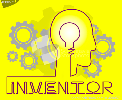 Image of Inventor Cogs Means Innovating Invents And Innovating