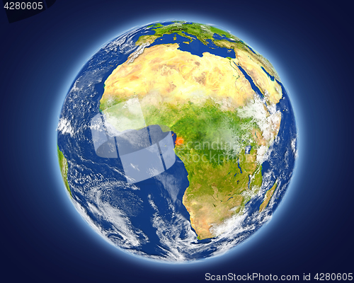 Image of Equatorial Guinea on planet Earth